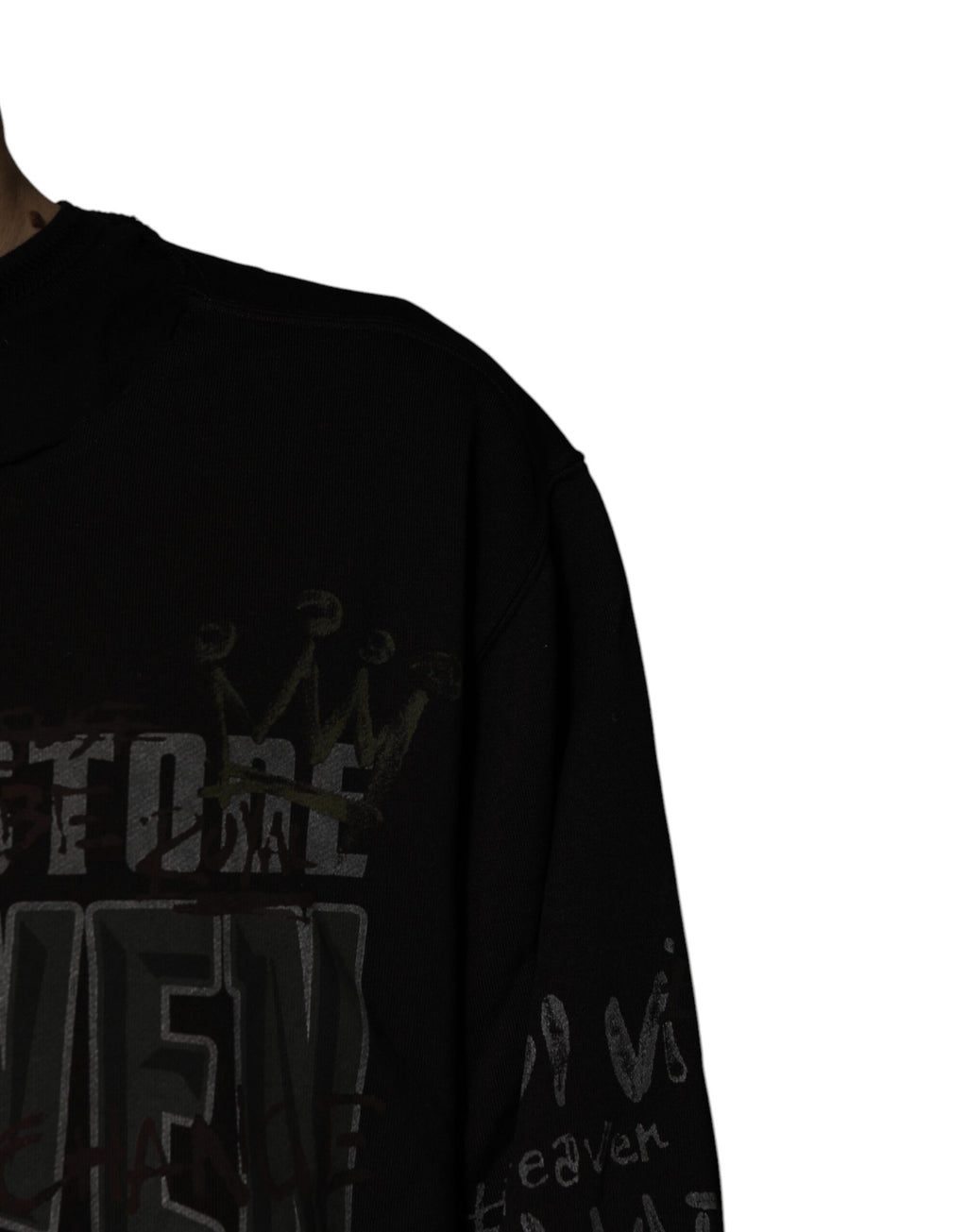 Dolce & Gabbana Black DG Heaven Crewneck Sweater