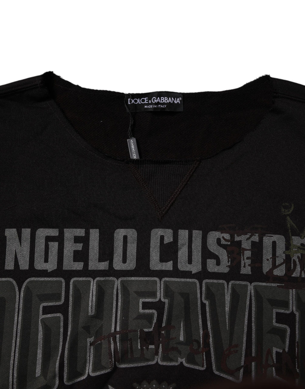 Dolce & Gabbana Black DG Heaven Crewneck Sweater