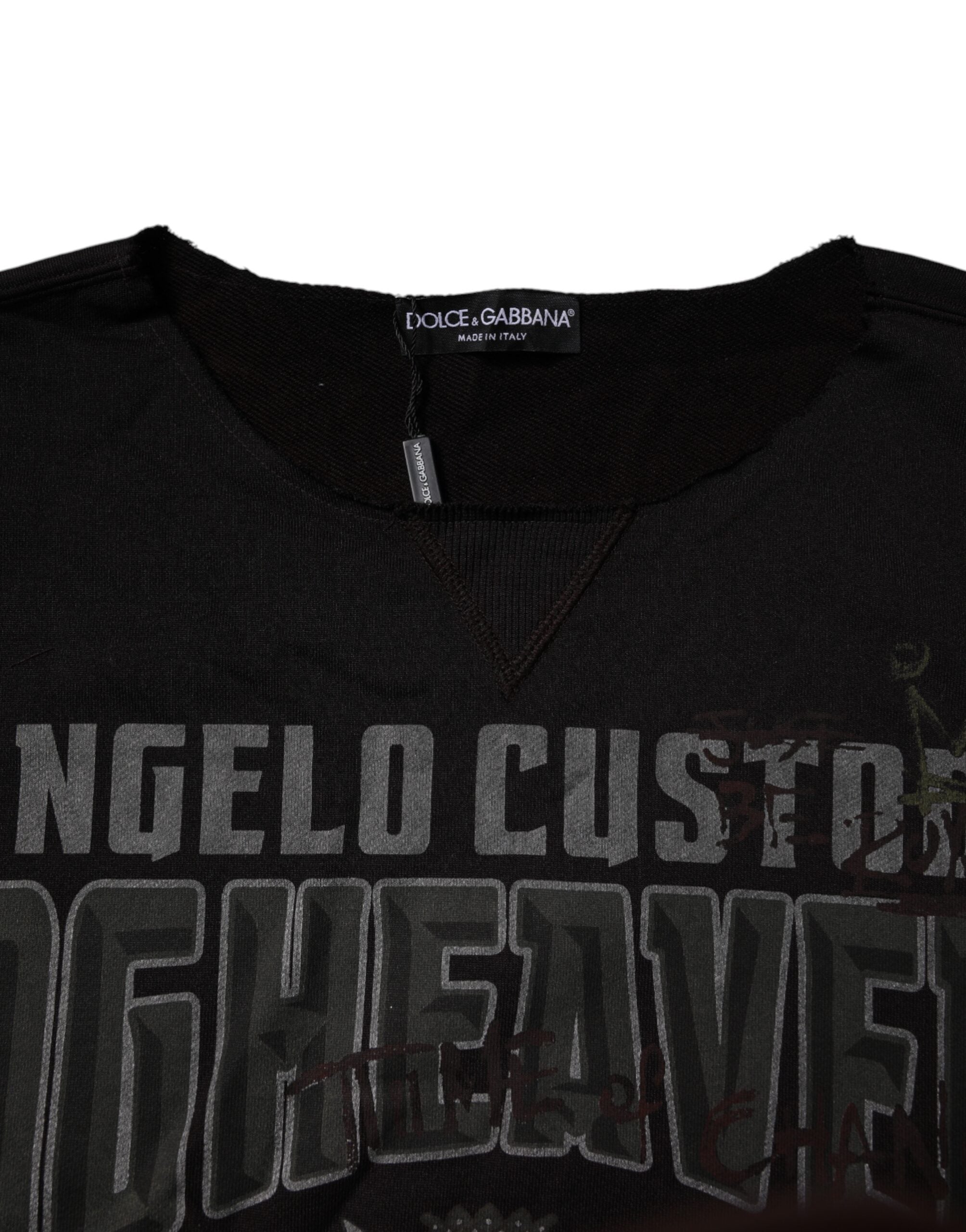 Dolce & Gabbana Black DG Heaven Crewneck Sweater