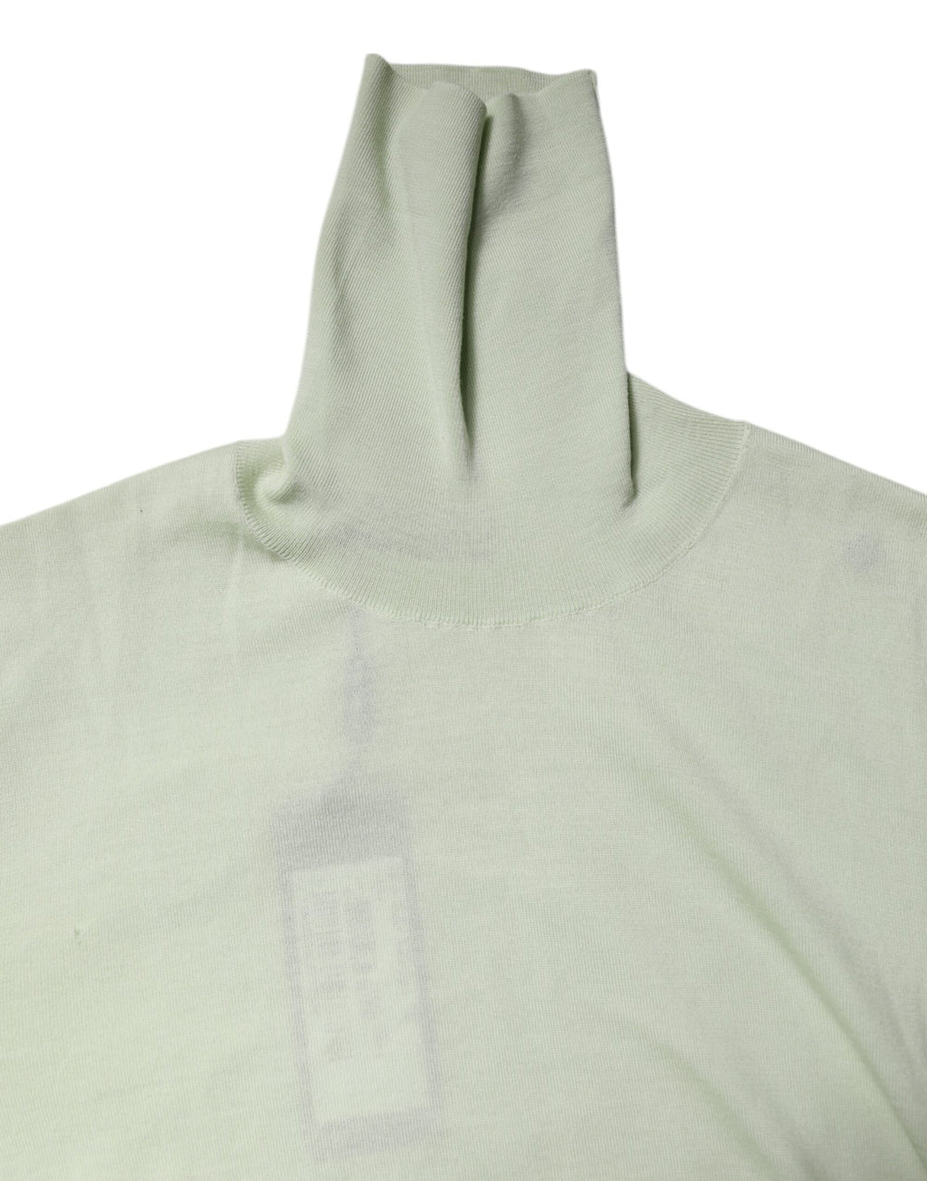 Dolce & Gabbana Light Green Wool Roll Neck Sweater