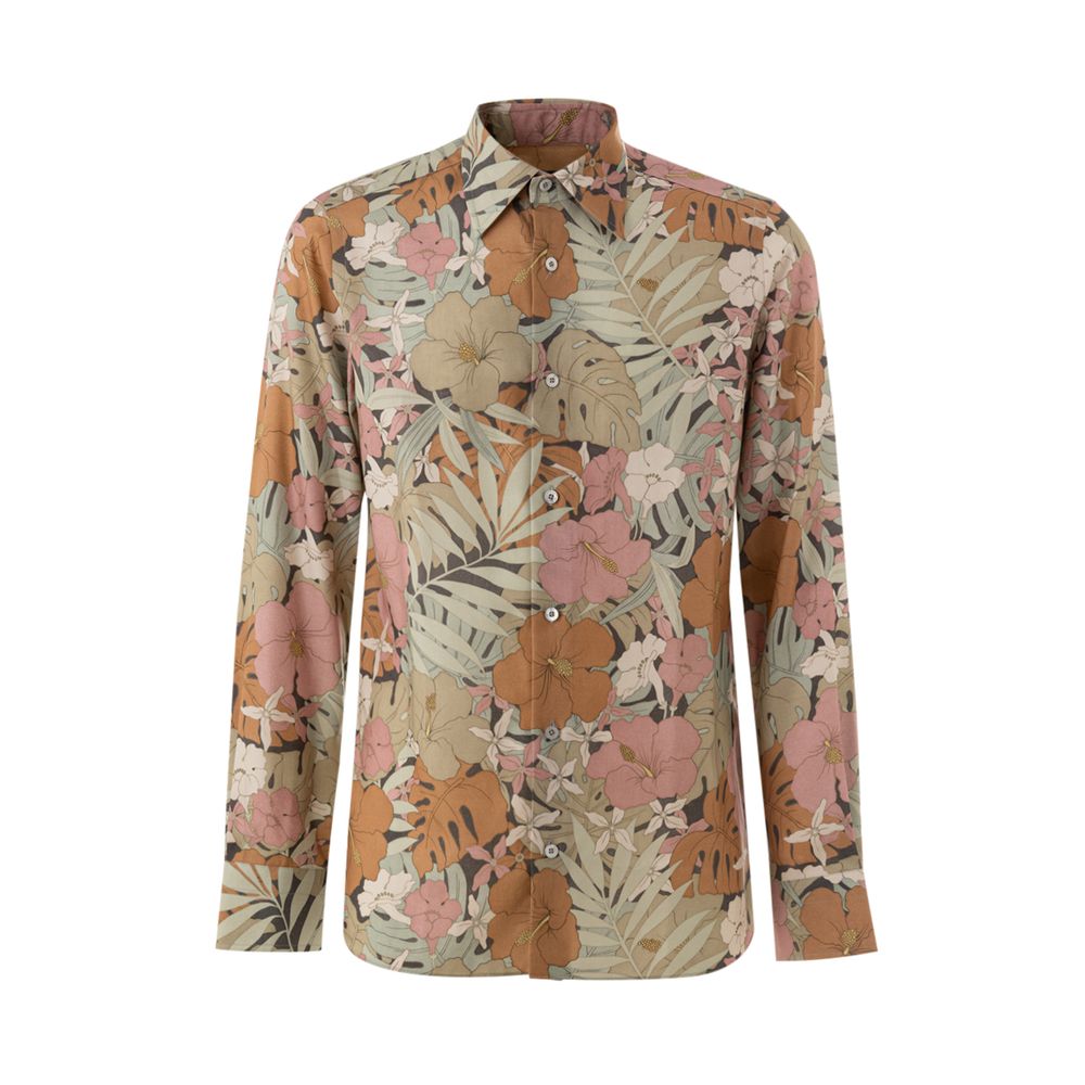 Tom Ford Multicolor Patterned Lyocell Shirt