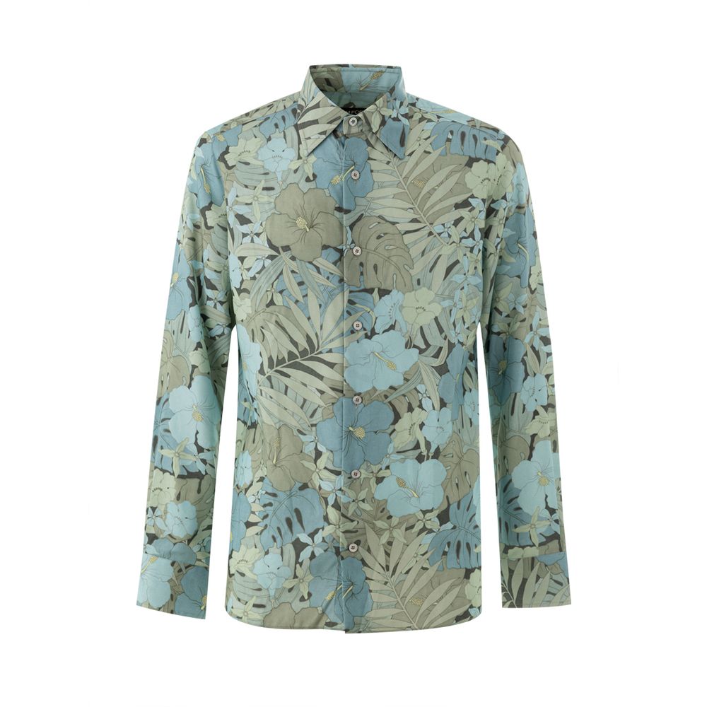 Tom Ford Sky Blue Patterned Lyocell Shirt