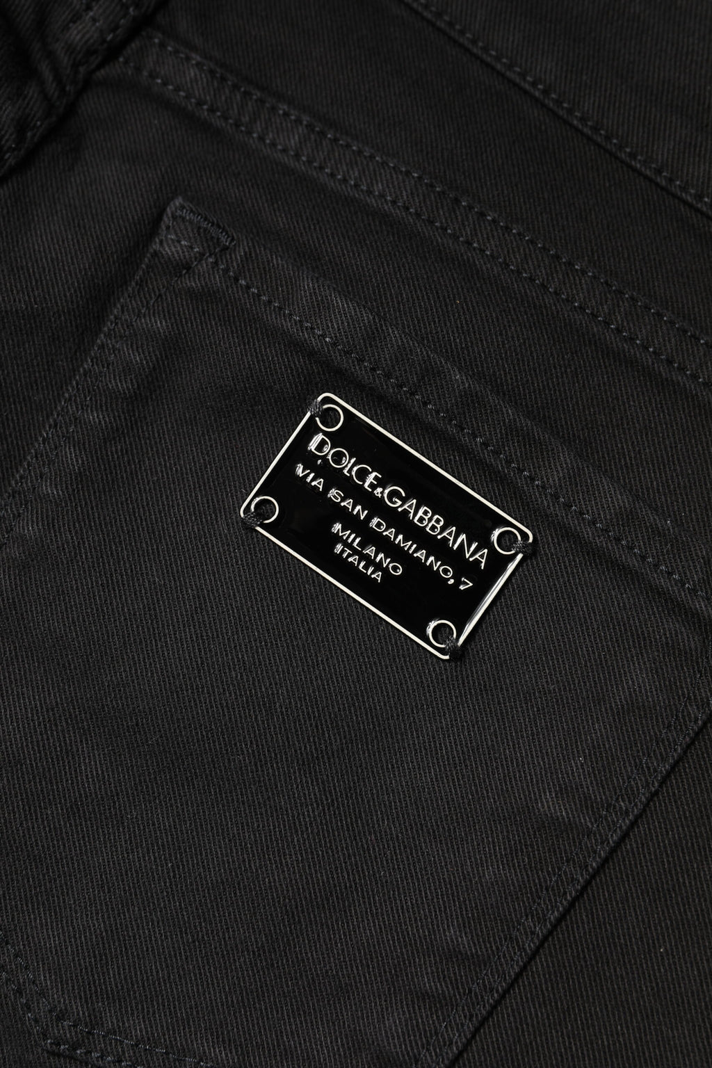 Dolce & Gabbana Black Mid-Rise Cotton Skinny Denim Jeans