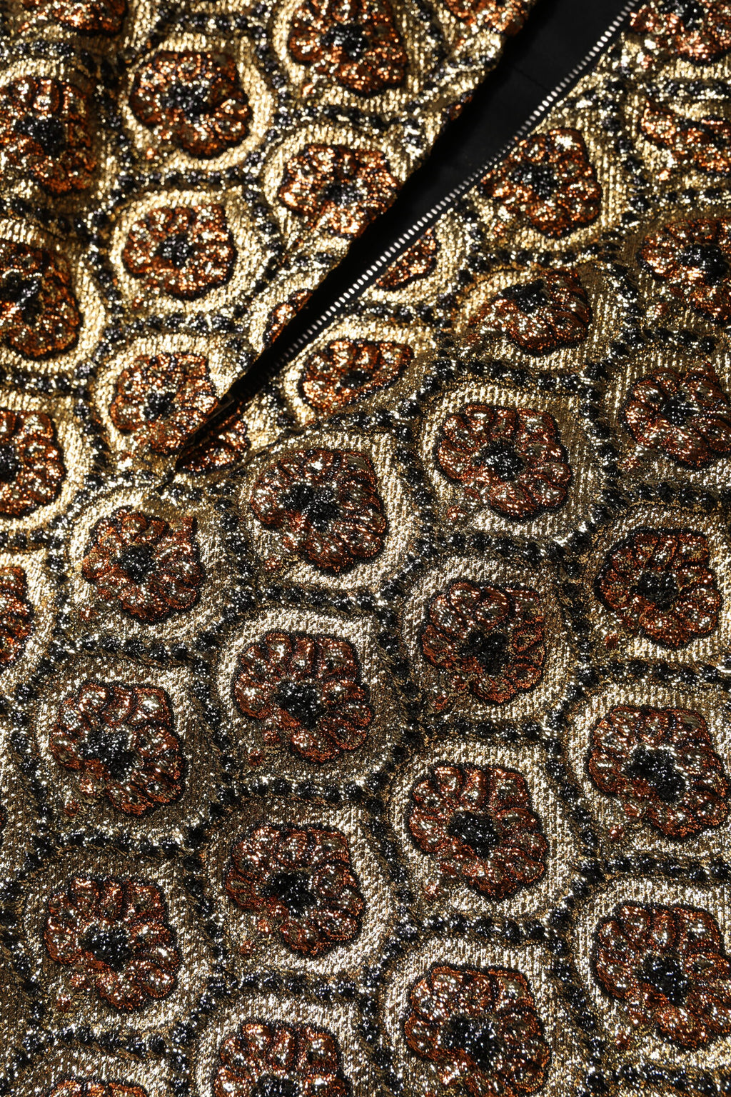 Dolce & Gabbana Brown Polyester Brocade A-Line Miniskirt