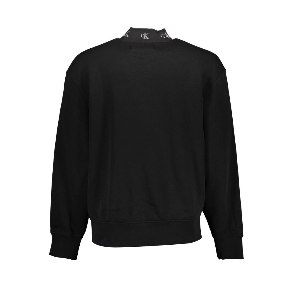 Calvin Klein Schwarzer Baumwollpullover für Männer