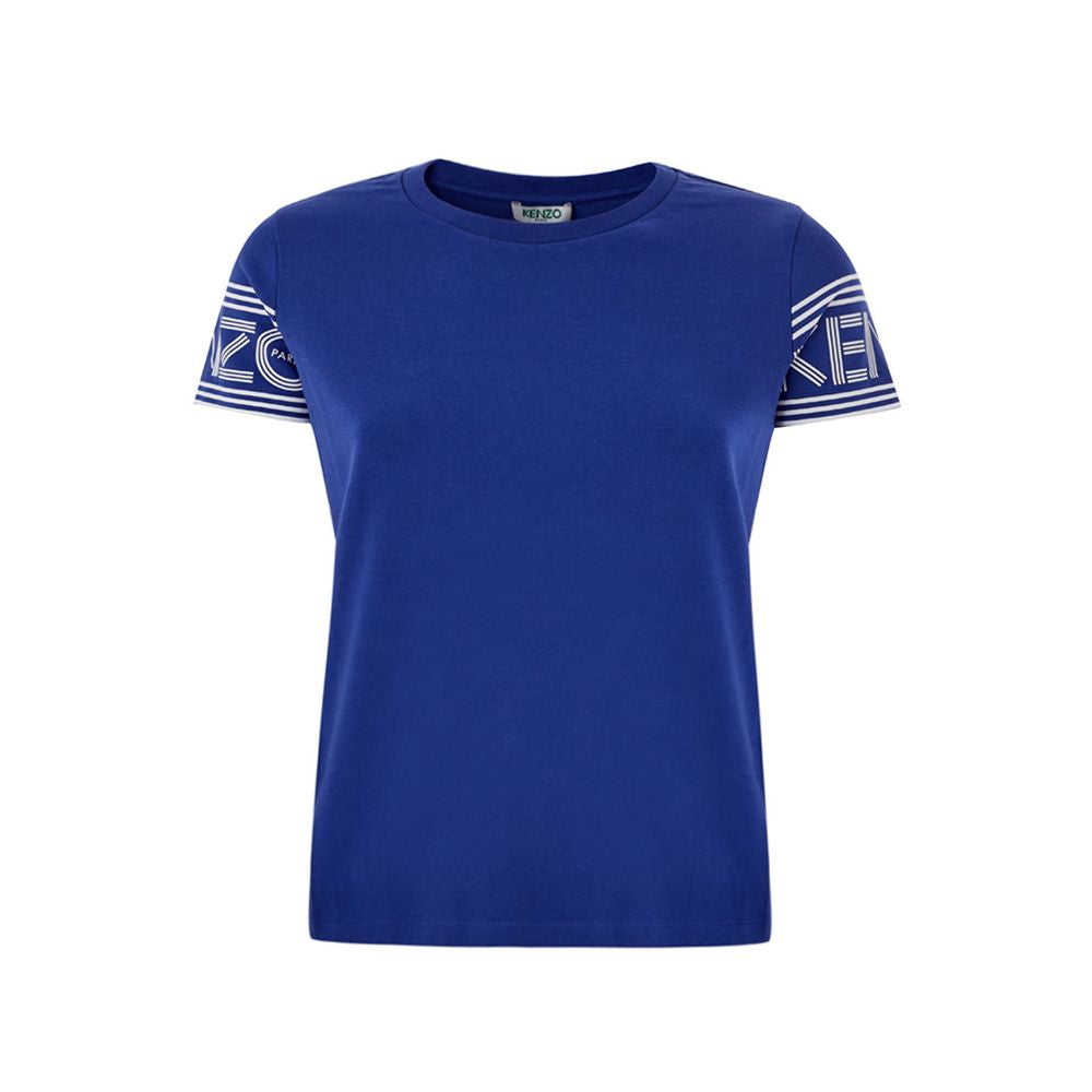 Kenzo Chic Blue Cotton T-Shirt for Stylish Comfort