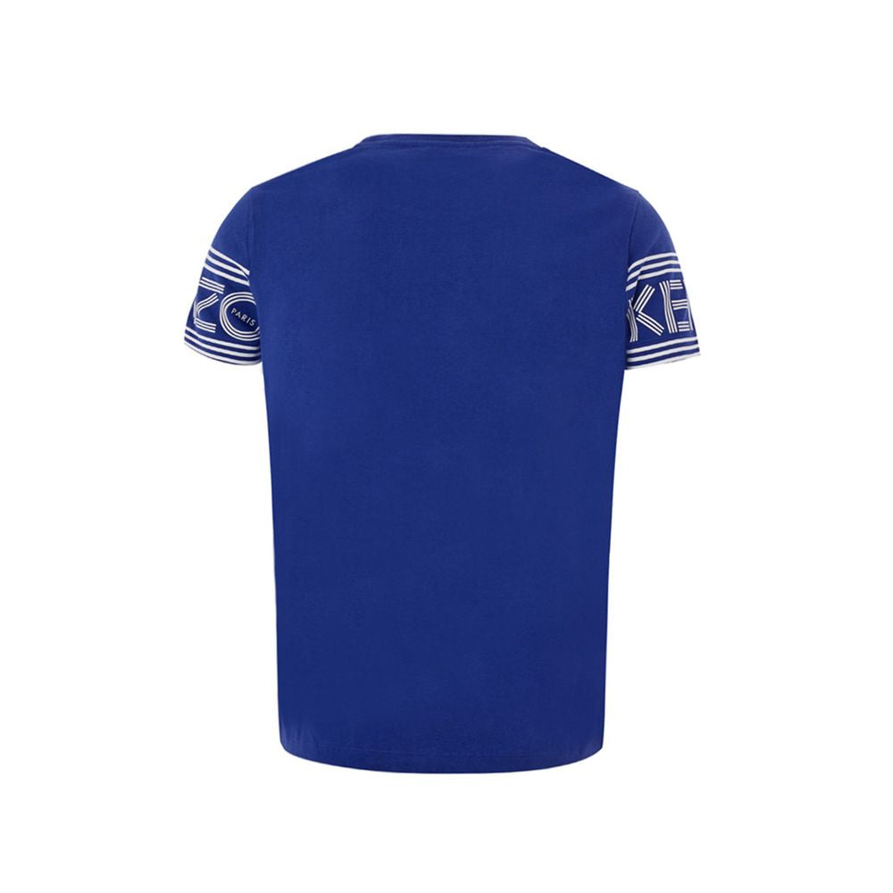 Kenzo Chic Blue Cotton T-Shirt for Stylish Comfort