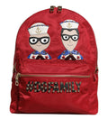Dolce & Gabbana Red #DGFAMILY VULCANO Embellished Backpack Bag
