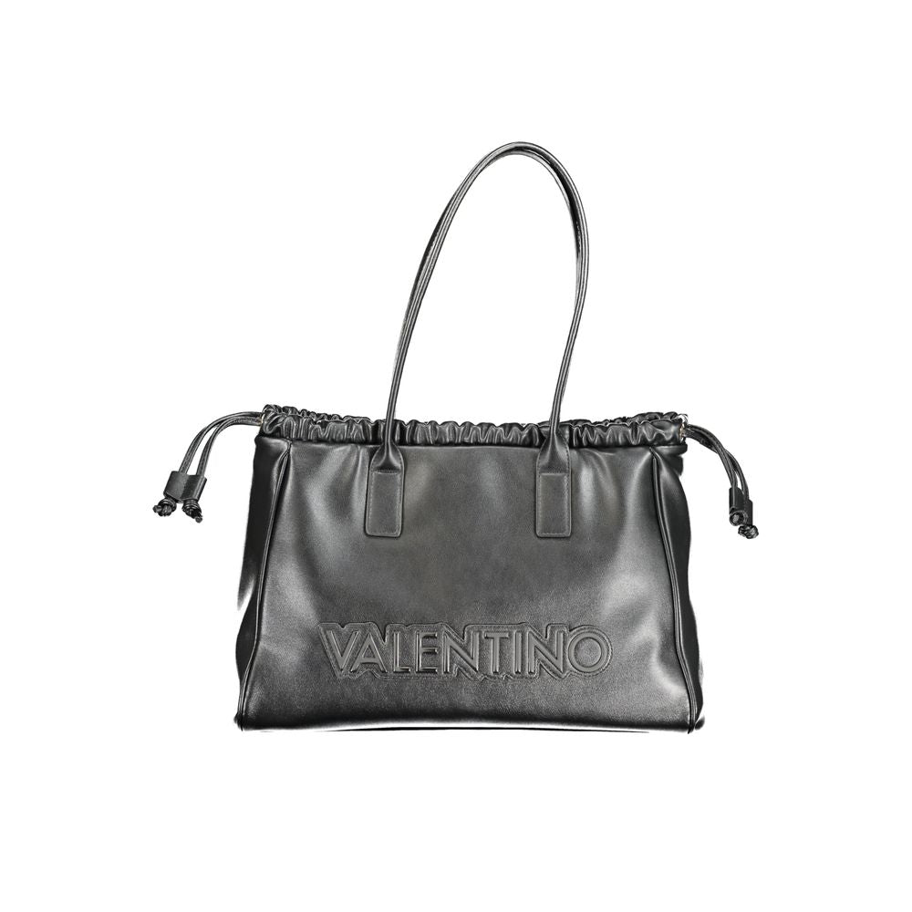 Mario Valentino Schwarze Damen-Handtasche aus Polyurethan