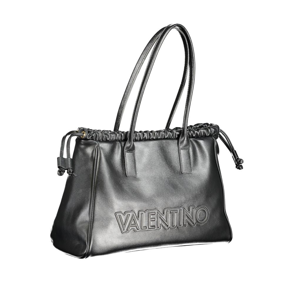 Mario Valentino Schwarze Damen-Handtasche aus Polyurethan