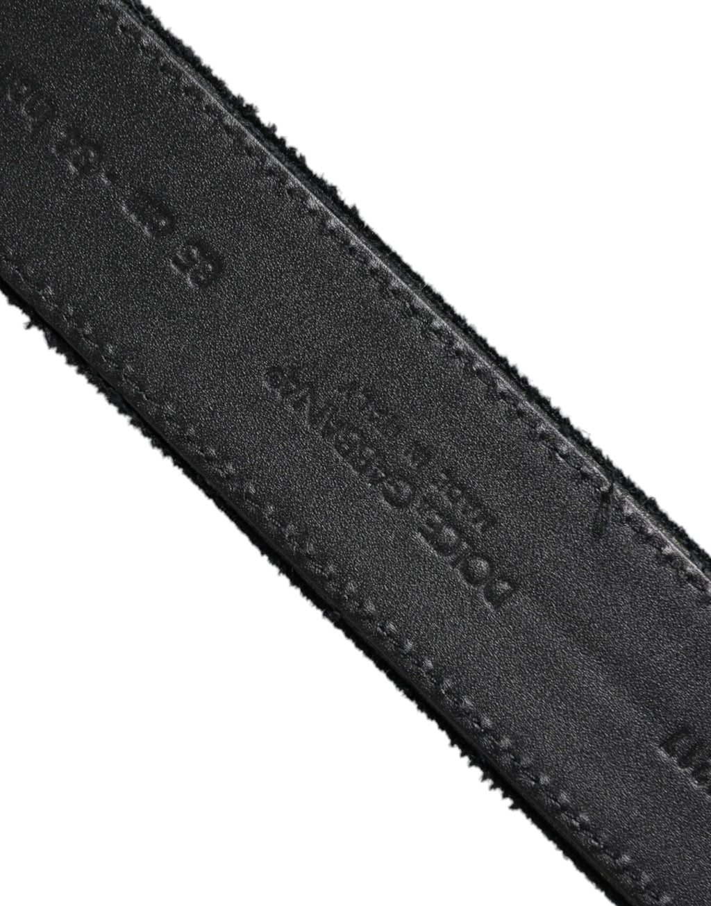 Dolce & Gabbana Black Cotton Belt with Silver-Tone Metal Buckle