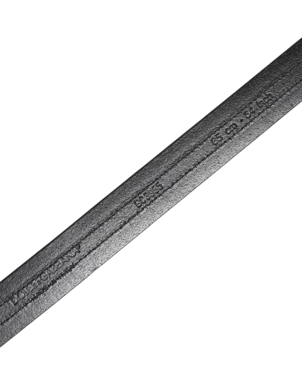 Dolce & Gabbana Black Burgundy Calfskin Belt with Metal Logo Buckle