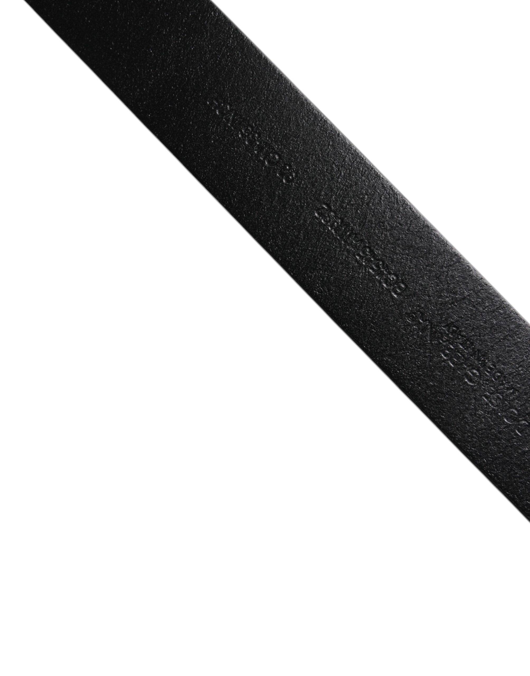 Dolce & Gabbana Brown Calf Leather Belt with Classic Metal Buckle