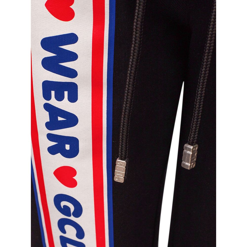 GCDS Schwarze Baumwoll-Jogginghose (Trainingshose)