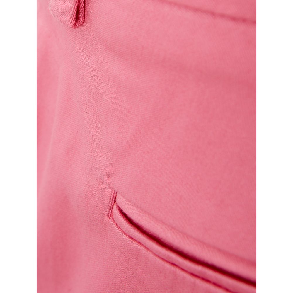 Lardini Elegant Cotton Trousers in Pink for a Sophisticated Style