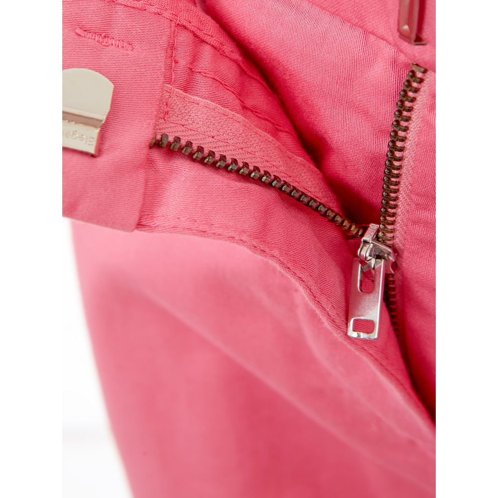 Lardini Elegant Cotton Trousers in Pink for a Sophisticated Style