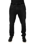 Dolce & Gabbana Black Cotton Skinny Men's Denim Jeans