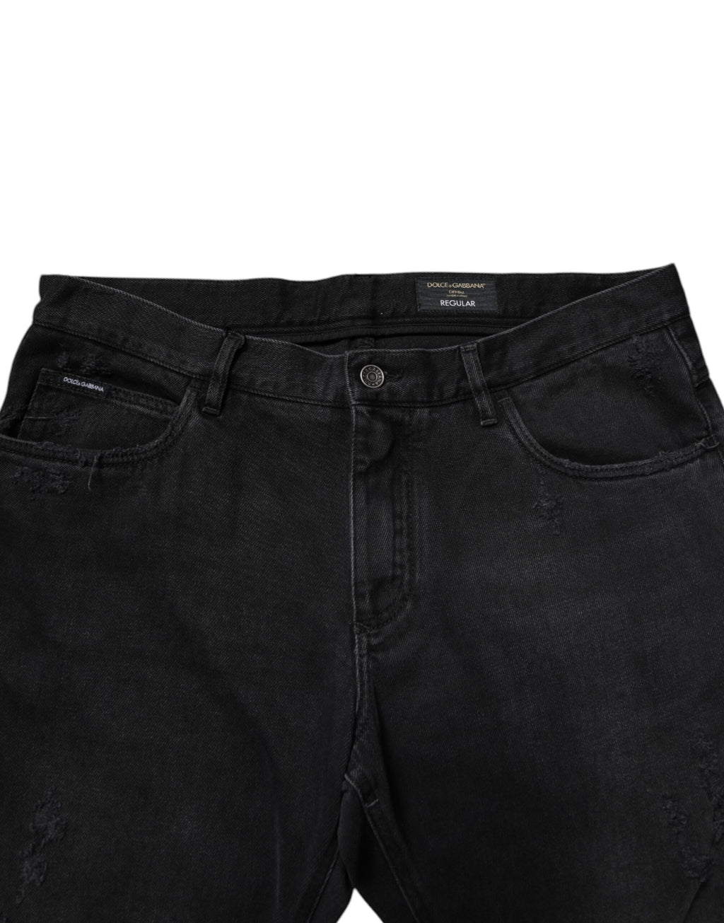 Dolce & Gabbana Black Cotton Skinny Men's Denim Jeans