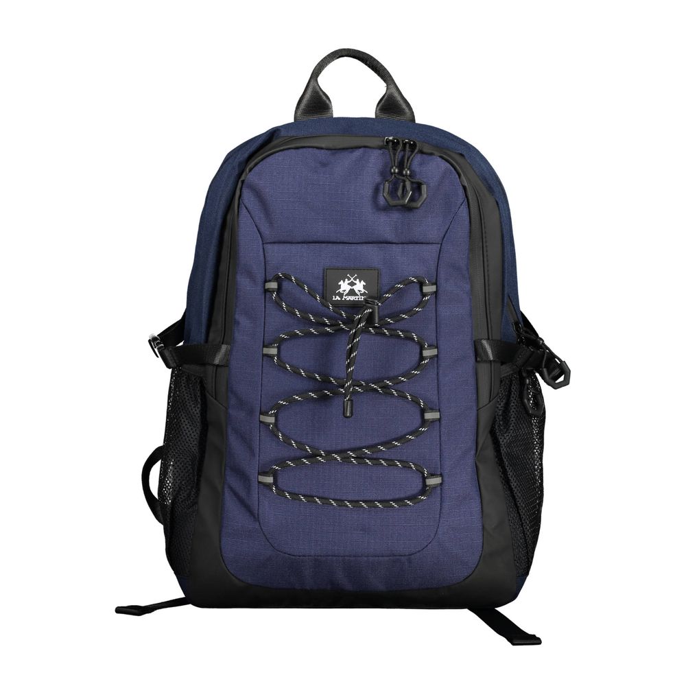 La Martina Men's Blue Polyester Backpack