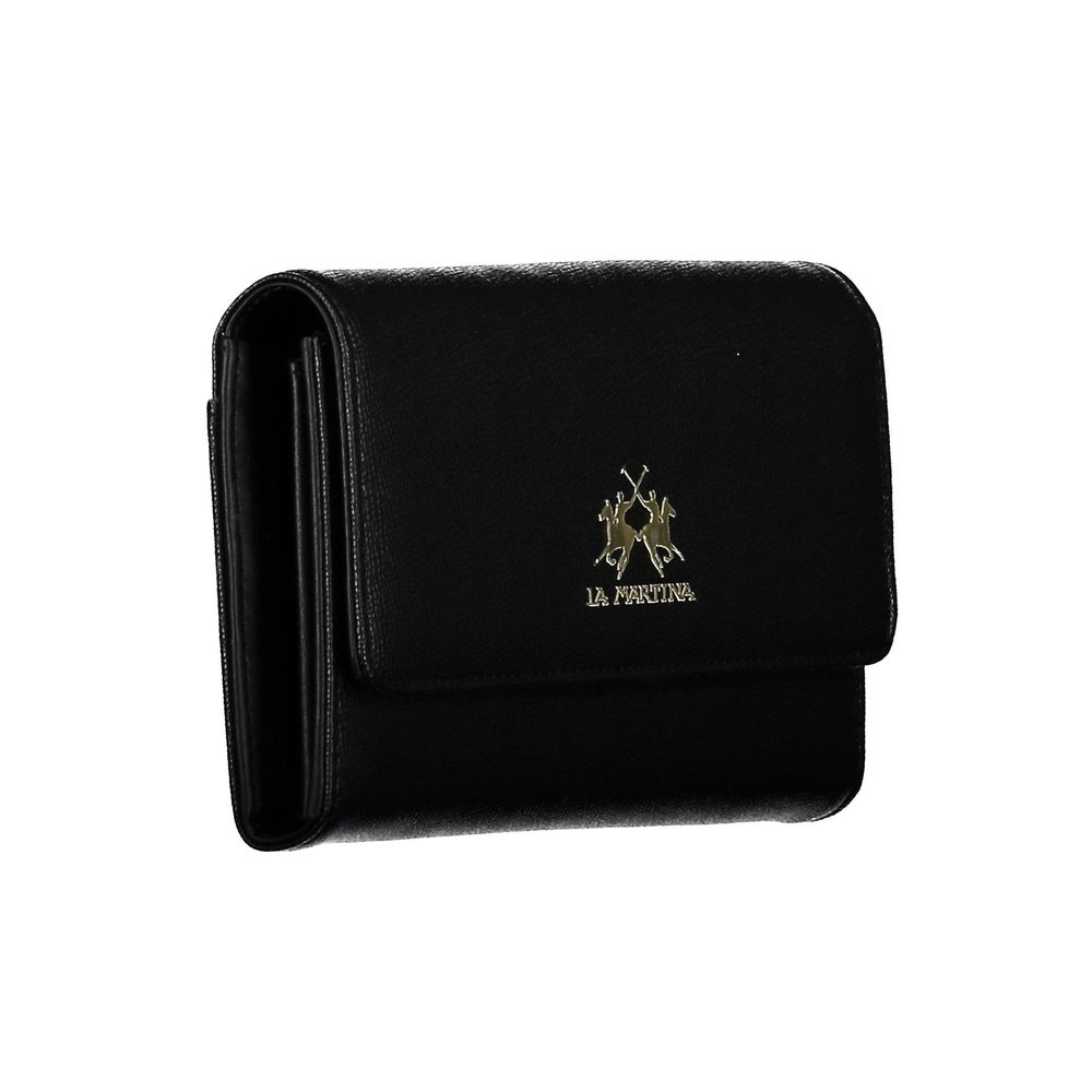 La Martina Women's Black Polyethylene Wallet