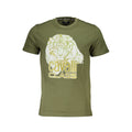 Cavalli Class Verde Baumwoll-T-Shirt für Herren