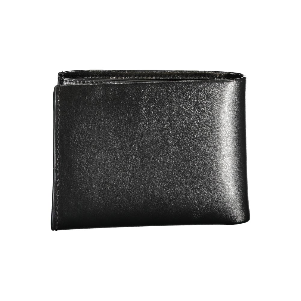 Calvin Klein Schwarzes Leder Portemonnaie