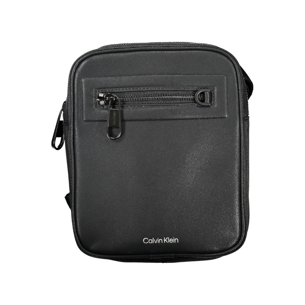 Calvin Klein Simple Black Crossbody Bag with Contrasting Details