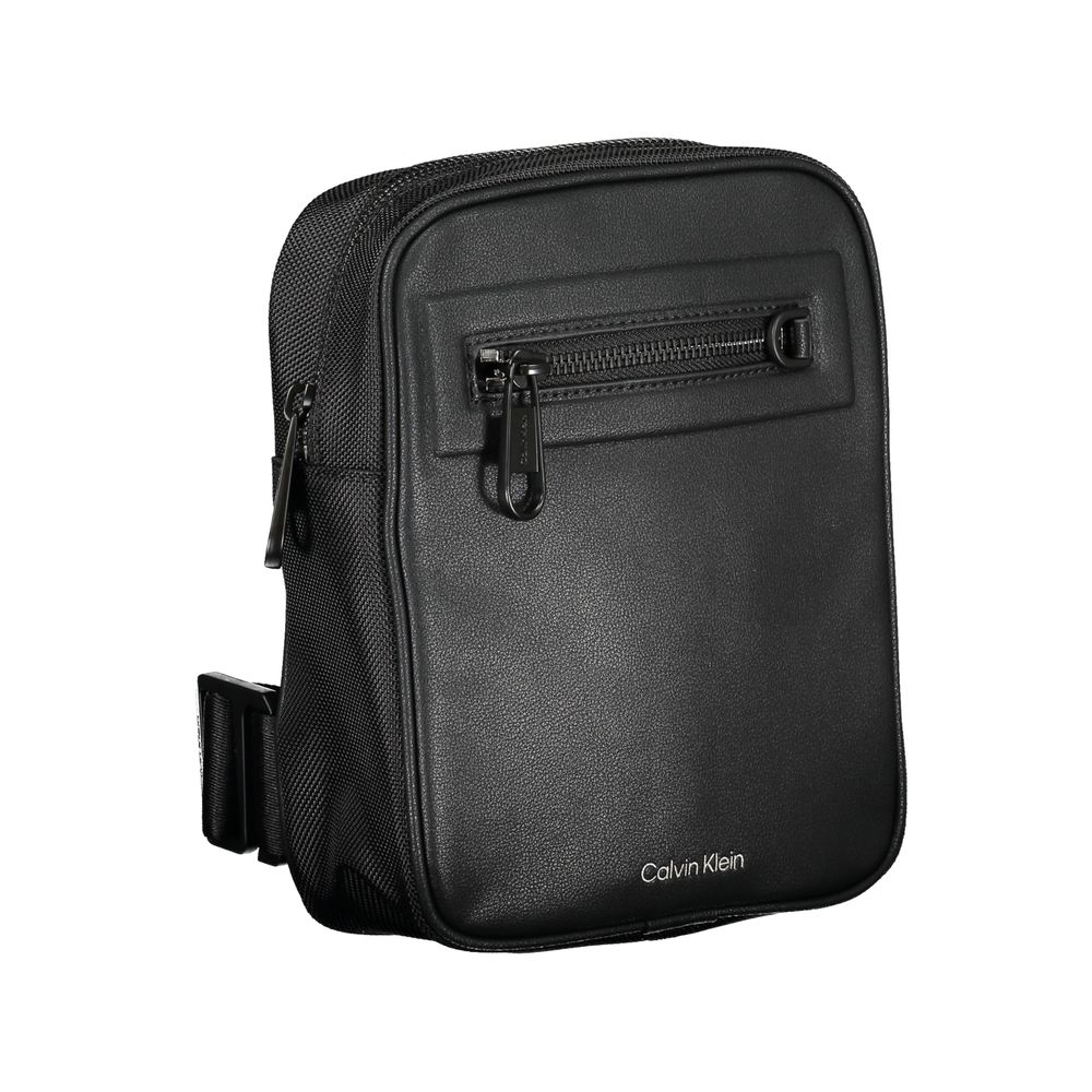 Calvin Klein Simple Black Crossbody Bag with Contrasting Details