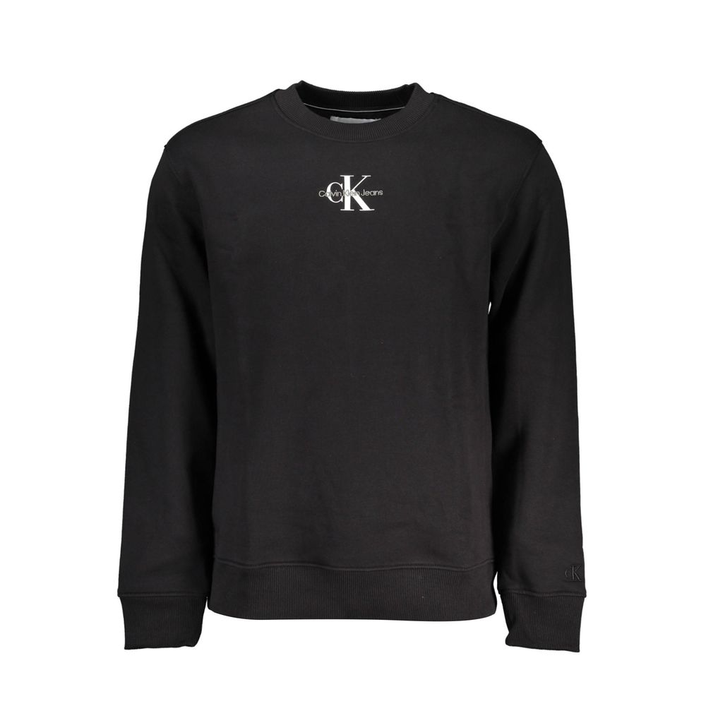 Calvin Klein Schwarzer Baumwollpullover für Männer