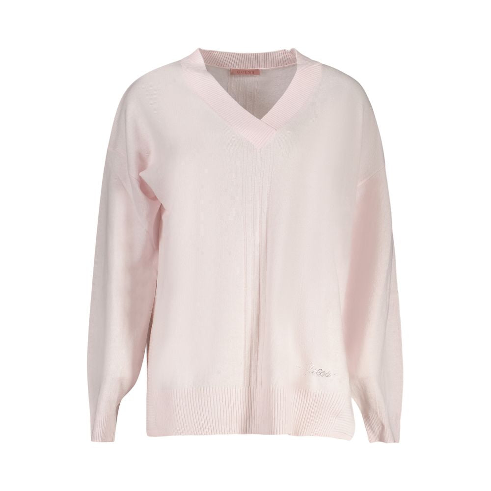 Guess Jeans Pink Acrylic Women's Sweater