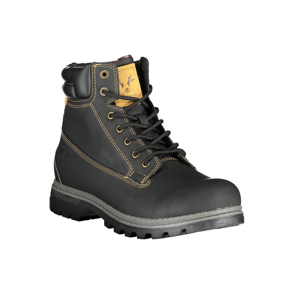 Carrera Schwarzer Polyester Herrenstiefel