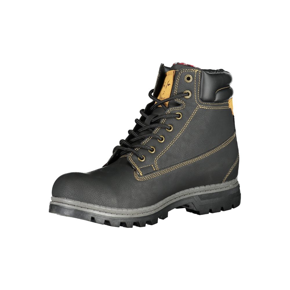 Carrera Schwarzer Polyester Herrenstiefel