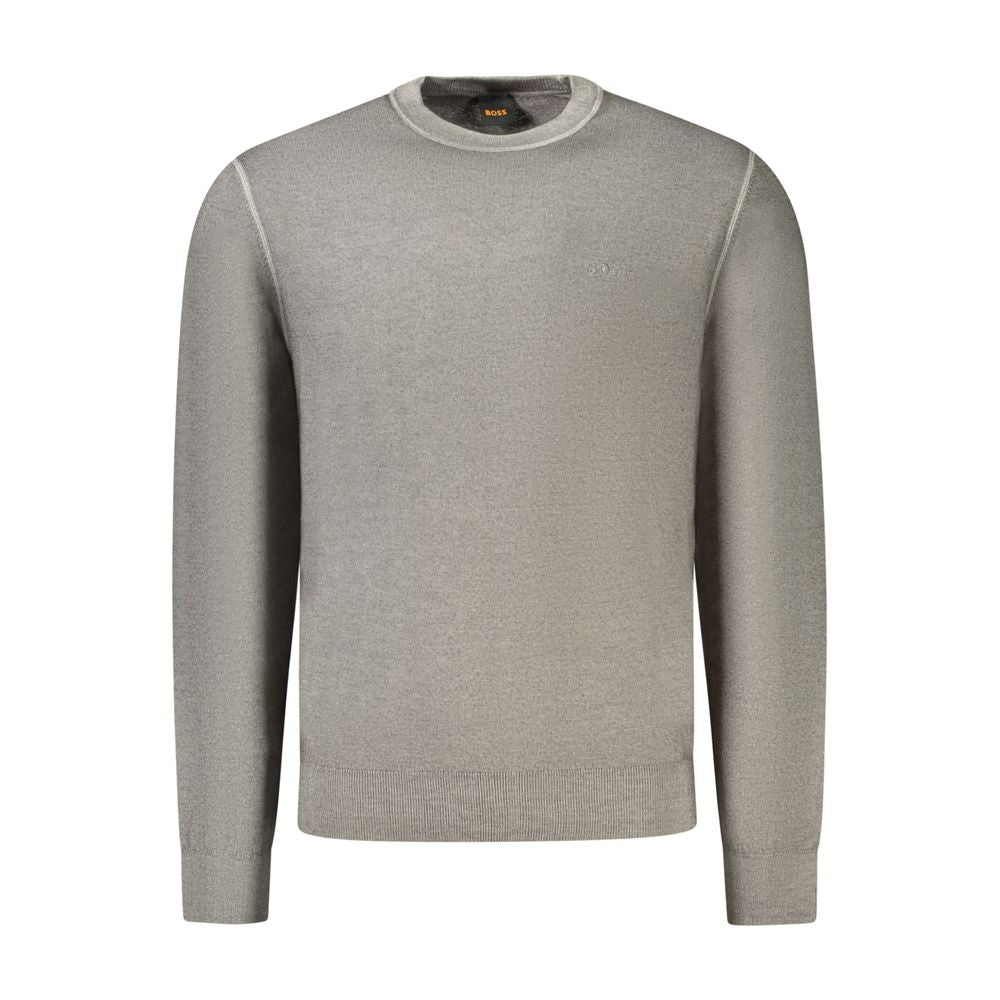Hugo Boss Grauer Wollpullover