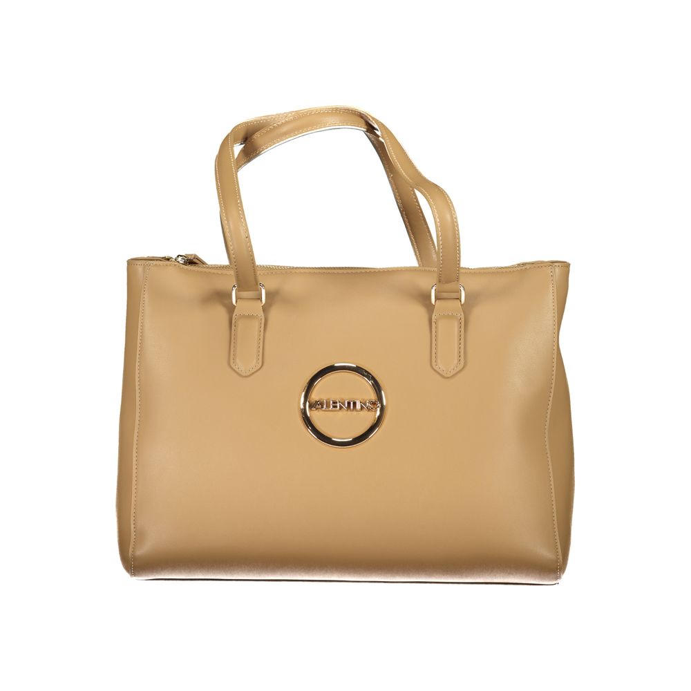 Mario Valentino Damen-Handtasche aus beigem Polyurethan