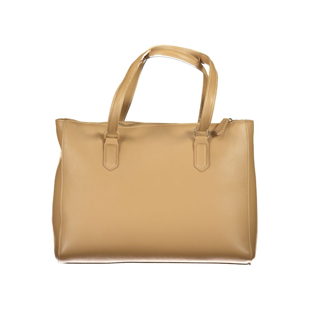 Mario Valentino Damen-Handtasche aus beigem Polyurethan