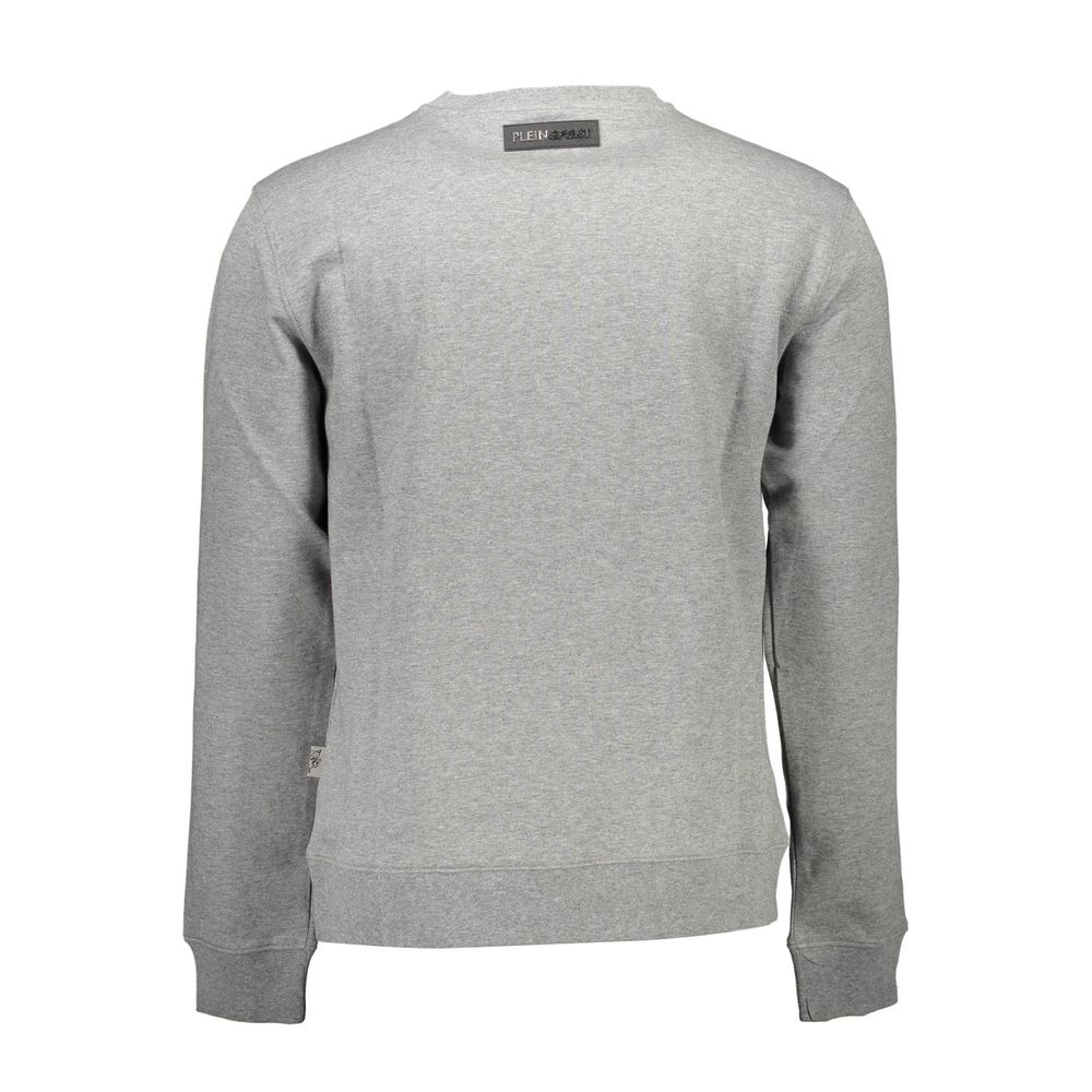 Plein Sport Men's Grey Cotton Sweater
