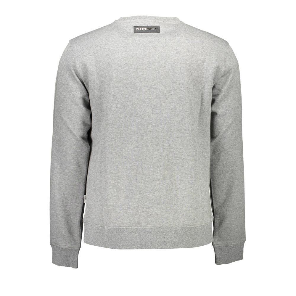 Plein Sport Grey Men's Cotton Pullover