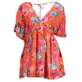 Desigual Rosso Viscosa Damenkleid
