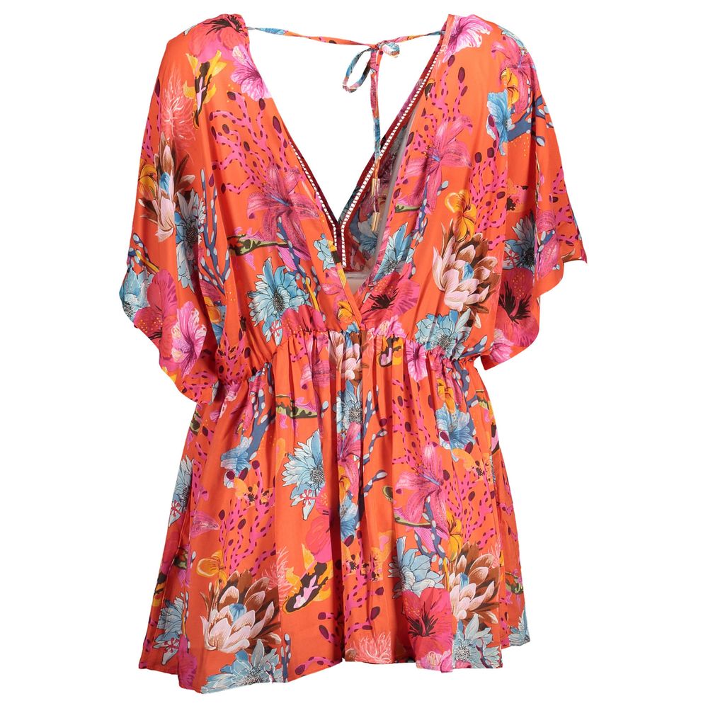 Desigual Rosso Viscosa Damenkleid