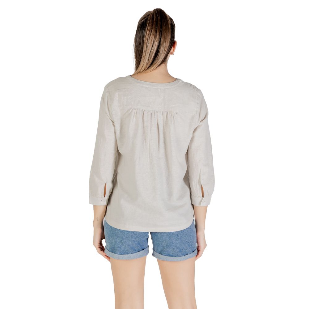 Street One Beige Leinenbluse