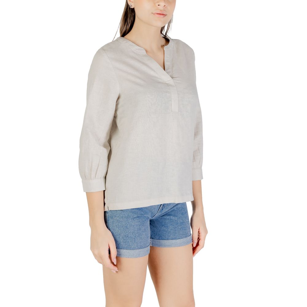 Street One Beige Leinenbluse