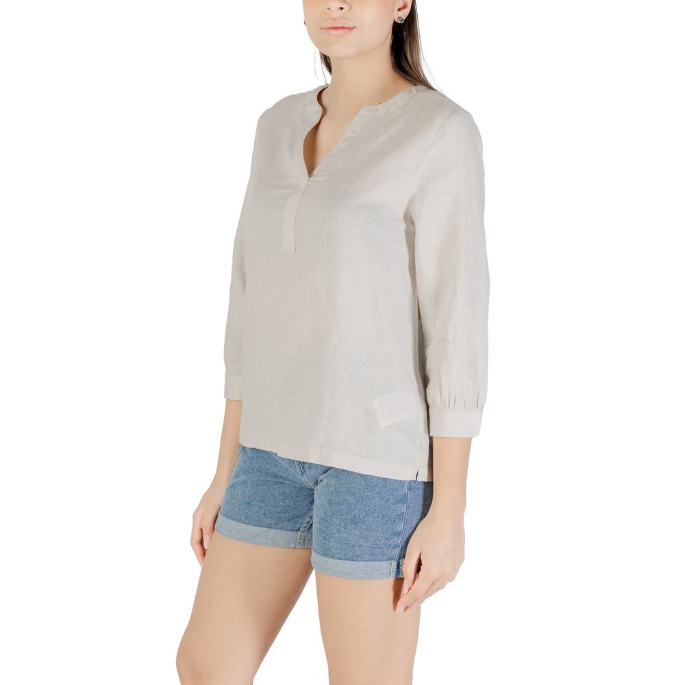 Street One Beige Leinenbluse