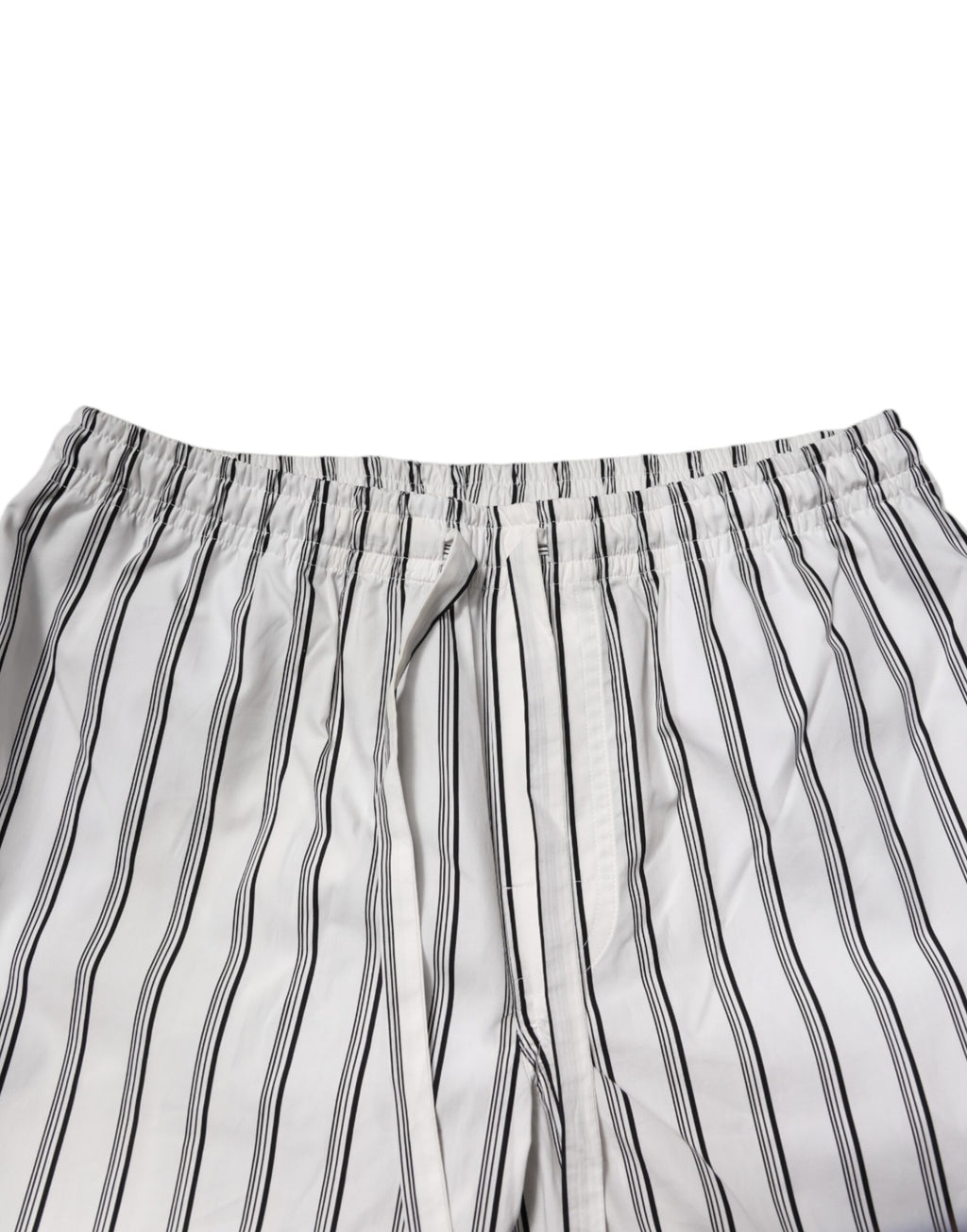 Dolce & Gabbana White Black Stripe Cotton Men's Pajama Set Nightwear