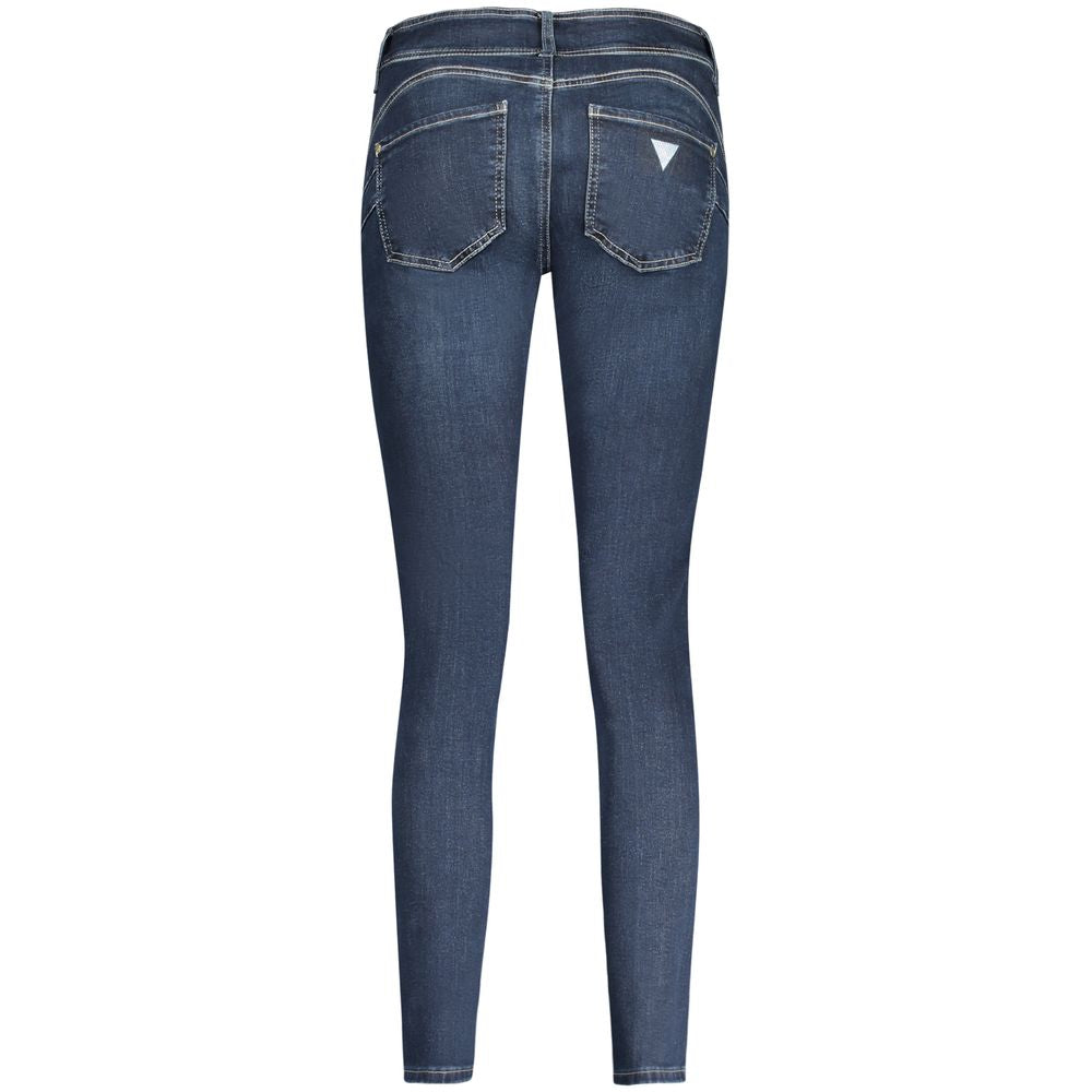 Guess Jeans Blaue Baumwoll-Röhrenjeans für Damen