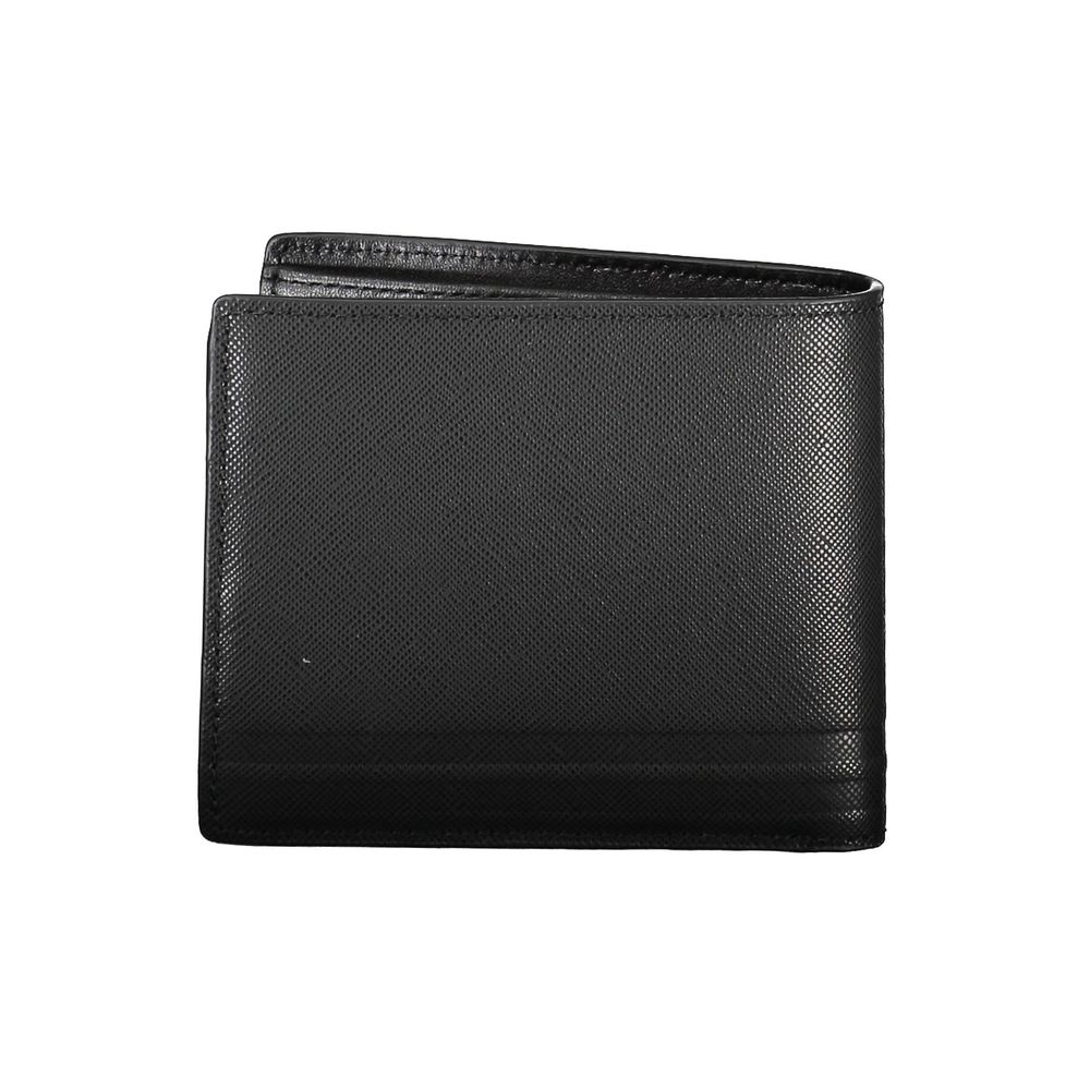 Tommy Hilfiger Schwarzes Leder Portemonnaie für Herren
