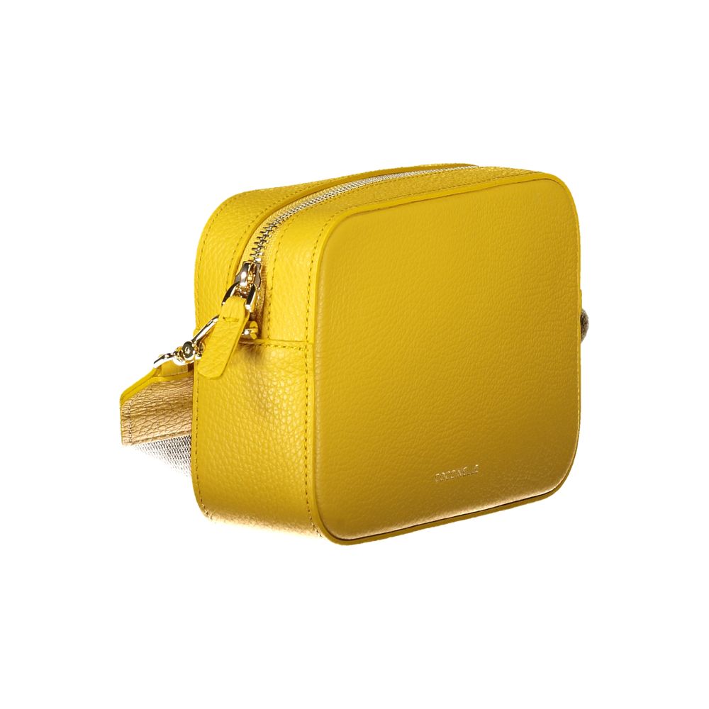 Coccinelle Gelbe Lederhandtasche