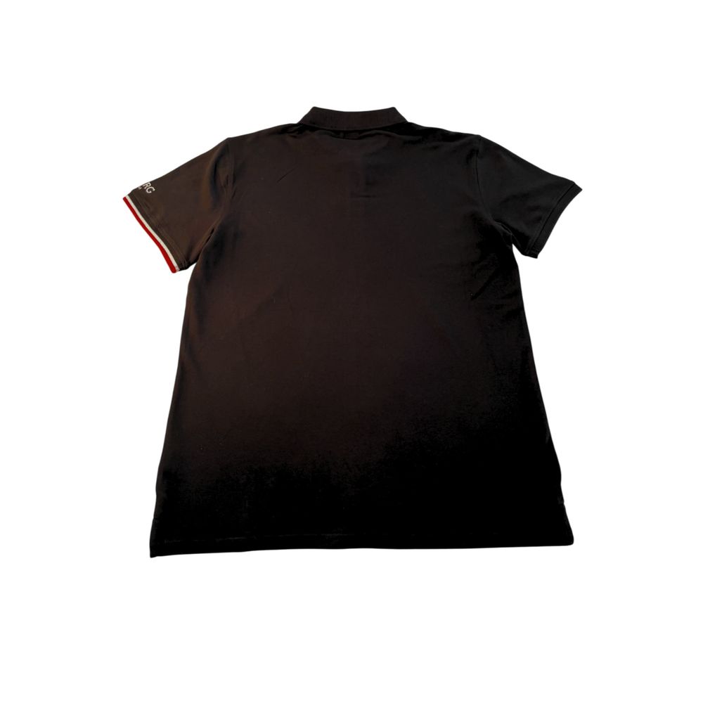 Iceberg Schwarzes Baumwoll-Poloshirt