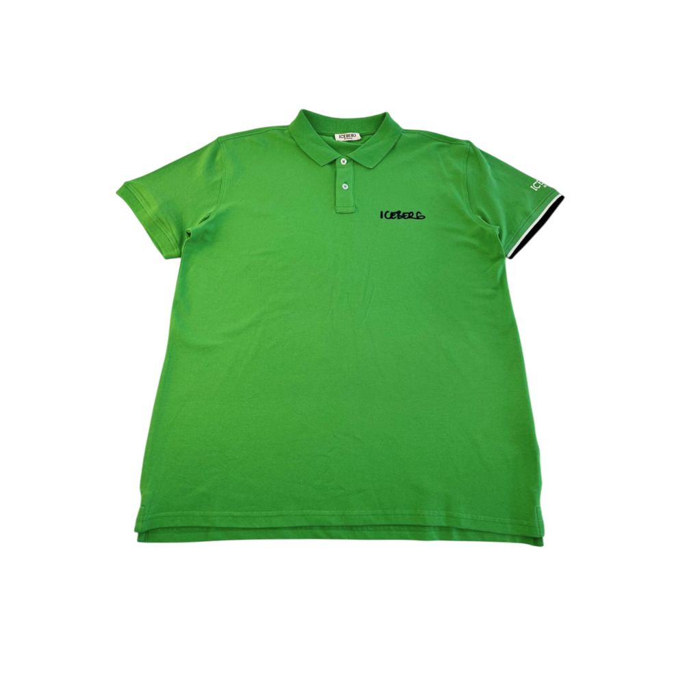 Iceberg Baumwoll-Poloshirt in Grün