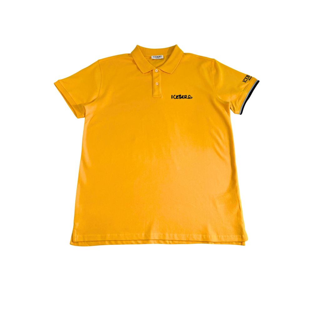 Iceberg Baumwoll-Poloshirt in Gelb