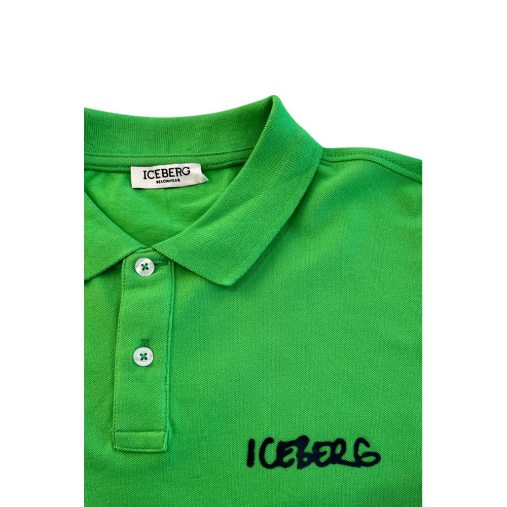 Iceberg Baumwoll-Poloshirt in Grün